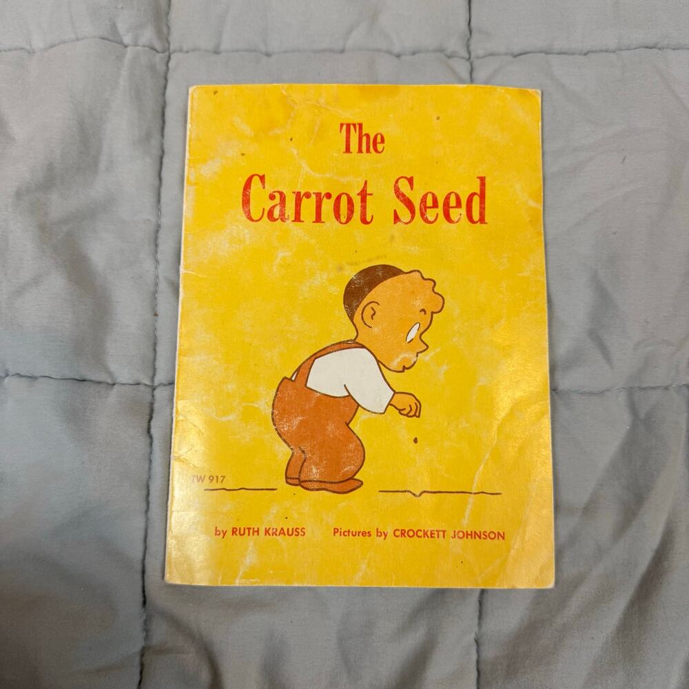 The Carrot Seed Vintage Paperback Book Ruth Krauss Crocket Johnson 1945